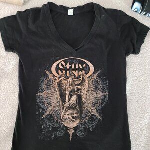 STYX 2010-2011 Concert T-Shirt. Black. Size Lady Medium. Excellent Condition